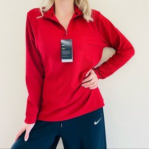New Nike Dri-FIT UV Half-Zip Pullover top